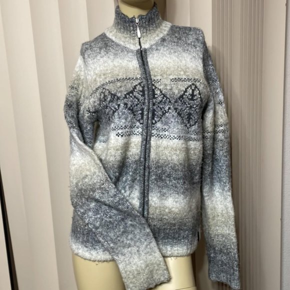 Columbia Sweaters - Columbia XCO Women's Wool Full Zip Size Large NWOT Arctic Wolf Gray